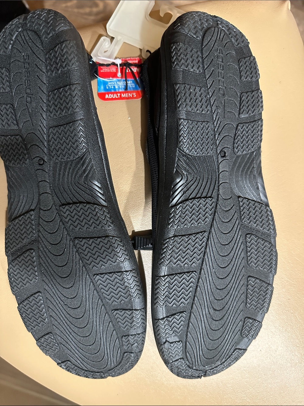 Speedo Men’s Black with Blue Insole Water Shoes -Size M/9-10 - Picture 5 of 6